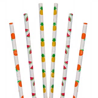 Fruit Straws - Party Supply, 150pcs