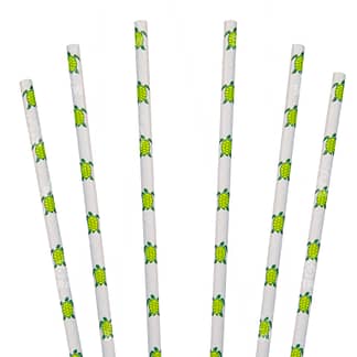 7.75" Sea Turtle Straw - $0.02/pcs