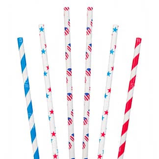 American Straws - Party Supply, 150pcs