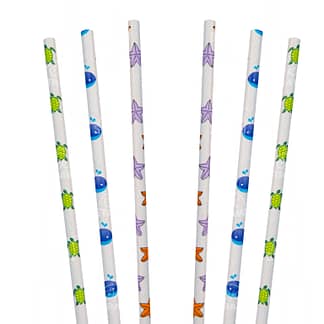 Sea Animal Straws - Party Supply, 150pcs