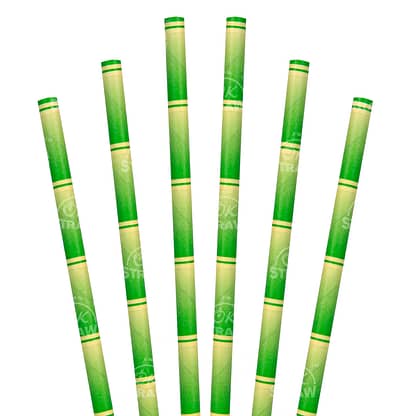 7.75" Bamboo Straw, Jumbo Size - $0.02/pcs