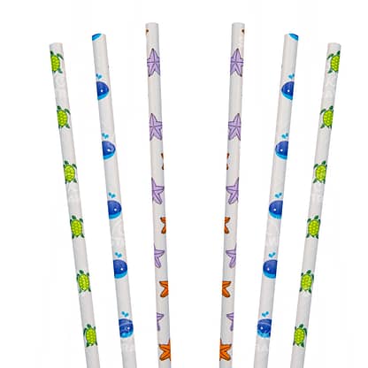 Sea Animal Straws - Party Supply, 150pcs