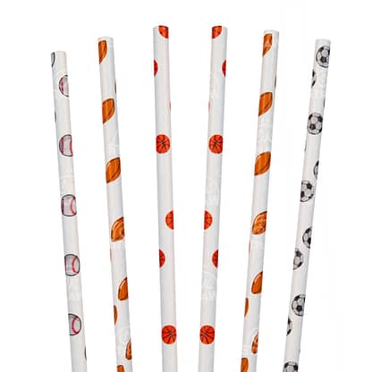 Sports Straws, Mixed - Party Supply, 150pcs
